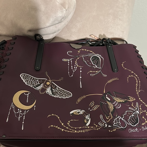Coach x Chelsea Champlain Dreamer Tote 34 With Moth Tattoo - Picture 7 of 17